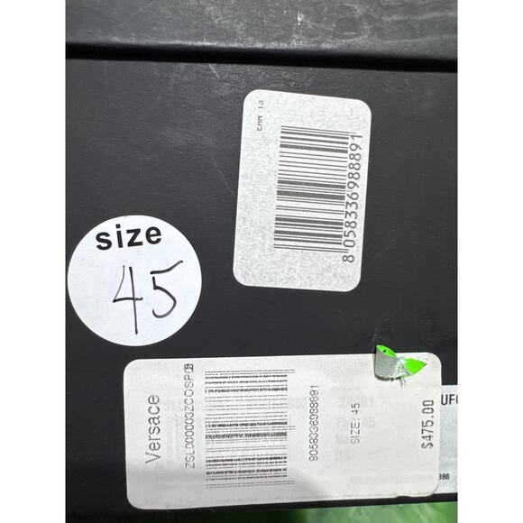 VERSACE MEDUSA EMBROIDERED SLIPPERS Italy Size 43 =10 - Picture 10 of 13